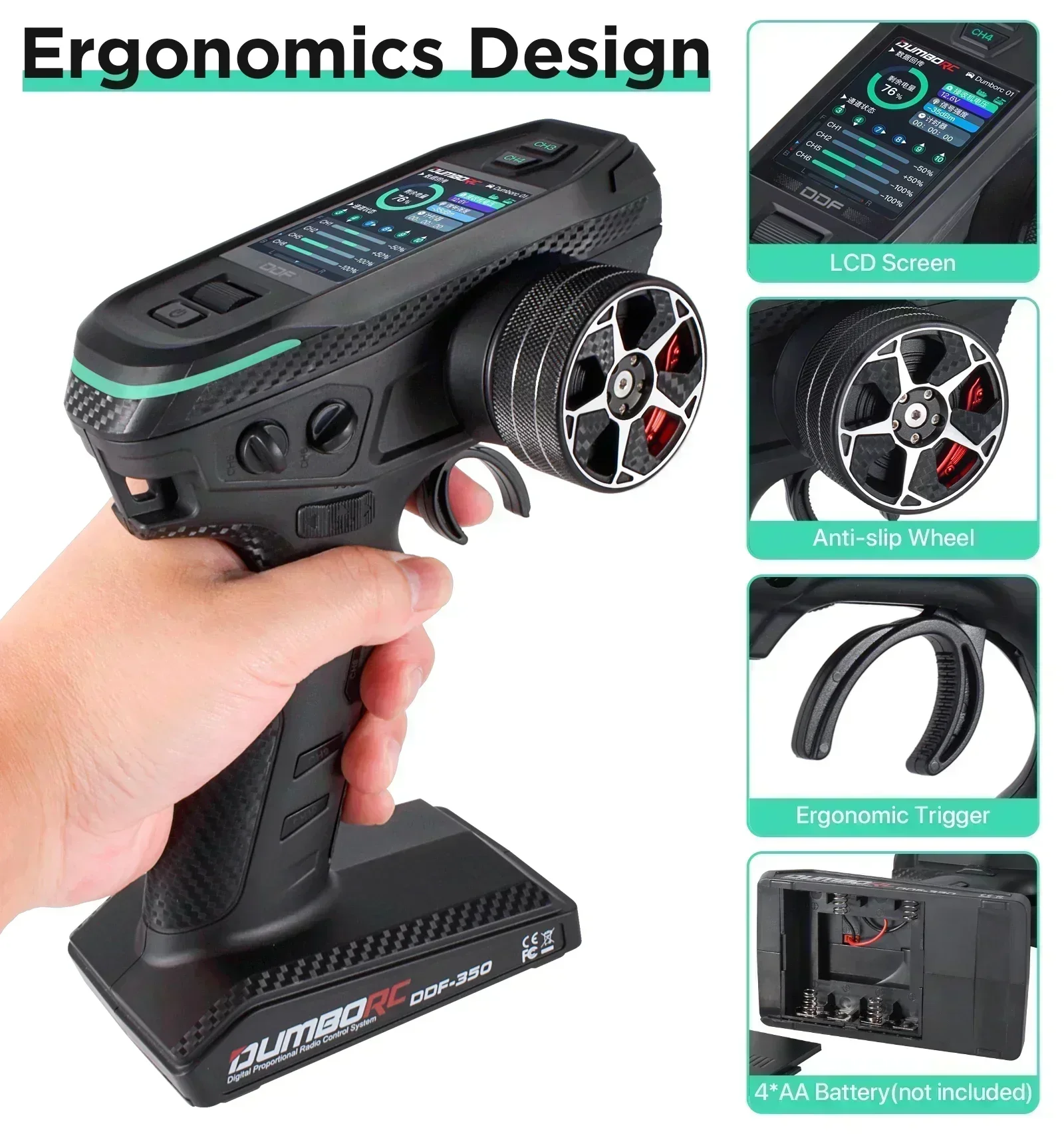 DUMBORC DDF-350 10CH RC Remote - Drone Racing Receiver review and price